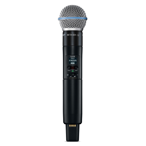 Shure SLXD24D/B58 Dual Wireless System with SLXD2/B58 Handheld Transmitters - H55