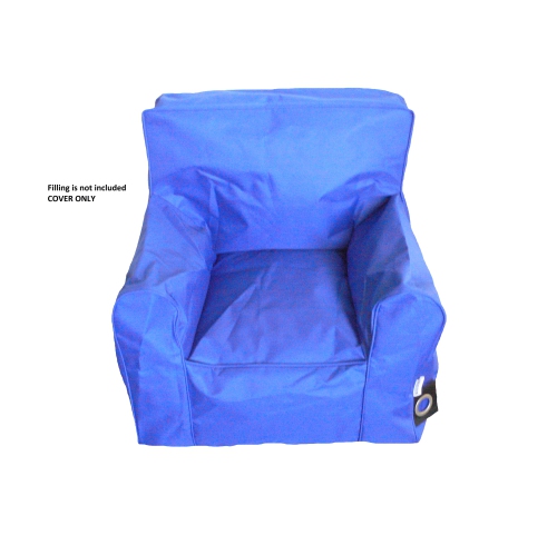 Loungie Racecar Blue Bean Bag Covers Microfiber 32 in. x 32 in.