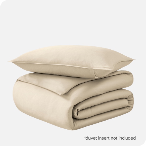 Bare Home 100% Organic Cotton Duvet Cover Set - Smooth Sateen Weave - Warm & Luxurious - Eco-friendly