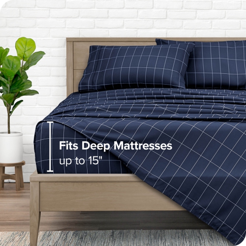 Bare Home Sheet Set - Premium 1800 Ultra-Soft Microfiber - Double Brushed - Hypoallergenic - Wrinkle Resistant