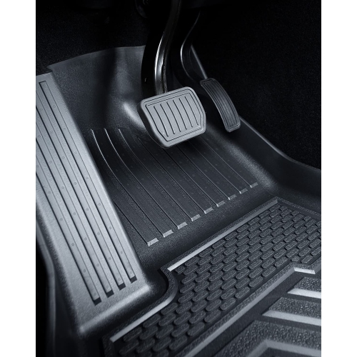 KUNOVA TPE Floor Mat comptible with Tesla Model Y 2021 2022 Full Cover 3D Mat, All Weather Floor Mats
