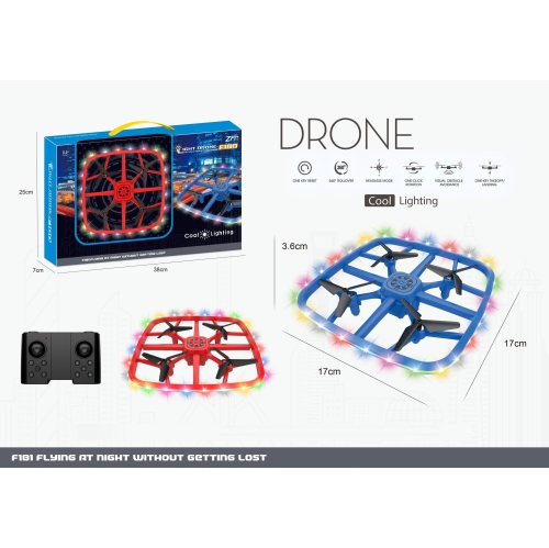 Light Drone - F180, 2.4Ghz R/C Drone, Blue
