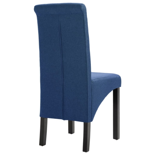 vidaXL Dining Chairs 4 pcs Blue Fabric