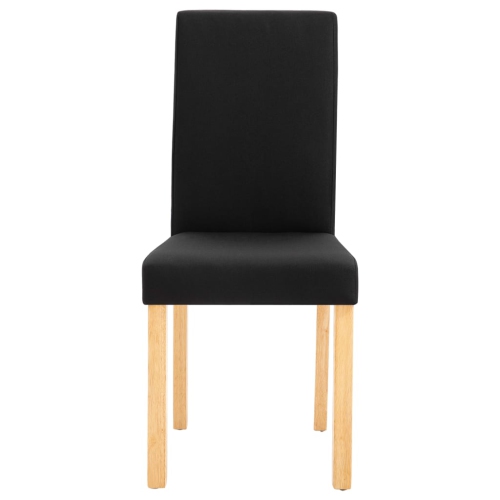 vidaXL Dining Chairs 4 pcs Black Fabric