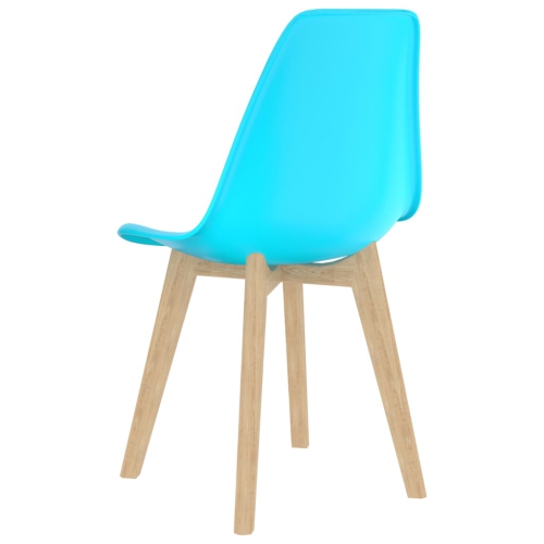 vidaXL Dining Chairs 4 pcs Blue Plastic