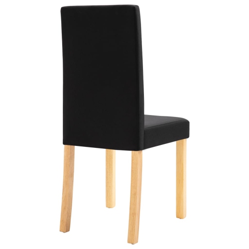 vidaXL Dining Chairs 6 pcs Black Fabric