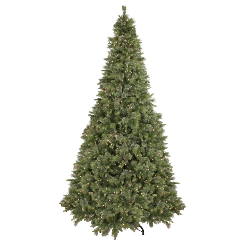 9.5' Pre-Lit Full Kingston Cashmere Pine Artificial Christmas Tree, Clear Lights