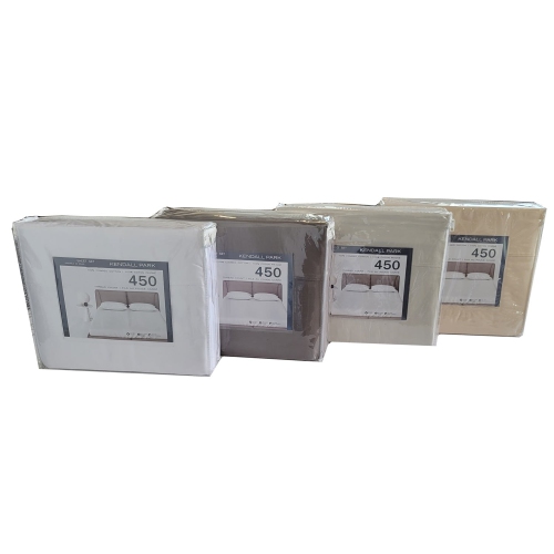 Cotton House - 100% Cotton Sheet Set, 450 Thread Count, King Size, Beige