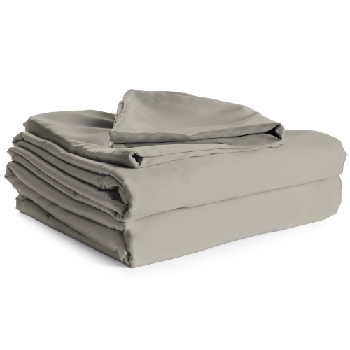COTTON HOUSE  - 100% Cotton Sheet Set, 450 Thread Count, King Size In Grey