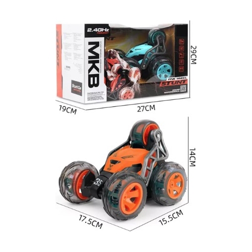 MKB – voiture de cascade à cinq roues – 2,4 GHz haut de gamme R/C avec lumières, contrôle complet, cascade à 360°, 3 ans et plus