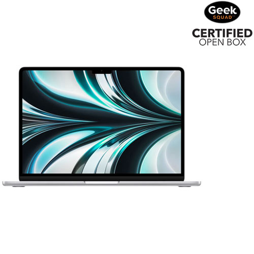 Open Box - Apple MacBook Air 13.6" w/ Touch ID (2022) -Silver (Apple M2 Chip/512GB SSD/8GB RAM) -Eng