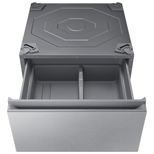 Samsung BESPOKE 27" Laundry Pedestal (WE502NT) - Silver Steel