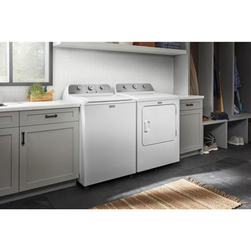 Laveuse à chargement par le haut avec agitateur haute efficacité 5,2 pi³ de Maytag - Blanc