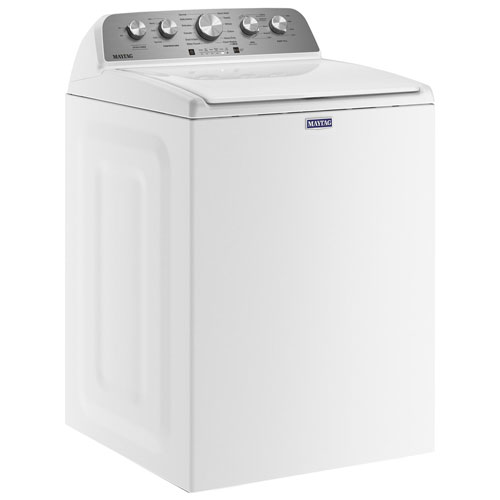 Laveuse à chargement par le haut haute efficacité de 5,2 pi³ de Maytag - Blanc