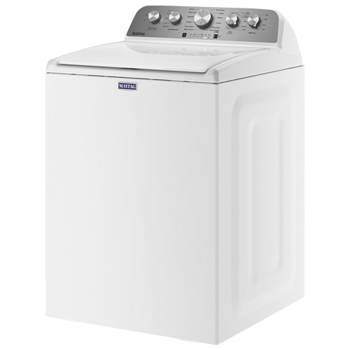 Laveuse à chargement par le haut haute efficacité de 5,2 pi³ de Maytag - Blanc