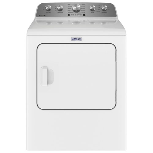 Maytag 7.0 Cu. Ft. Gas Steam Dryer - White