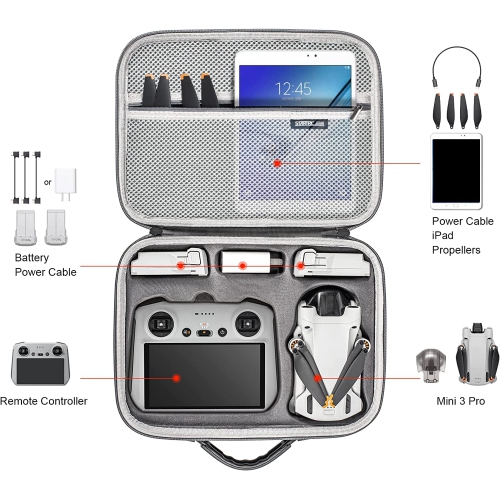 STARTRC Mini 3 Pro Carrying Case, Portable Travel Bag for DJI Mini 3 Drone Accessories (Mini 3 Pro RC)