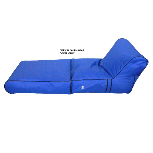 Boscoman - Jumbo Indoor/Outdoor Flip Chair Lounger Beanbag Chair - Blue COVER ONLY - 96074082