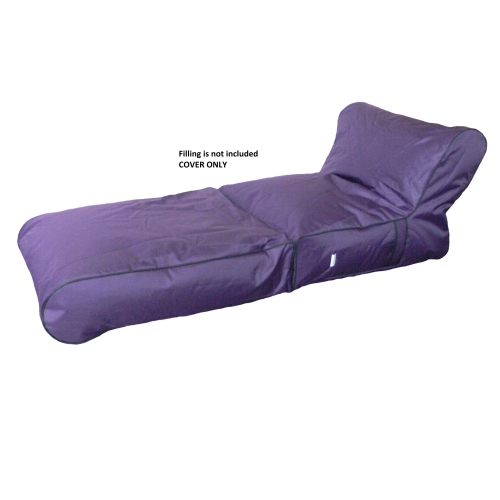 Boscoman - Jumbo Indoor/Outdoor Flip Chair Lounger Beanbag Chair - Purple COVER ONLY - 96074091