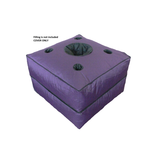 Boscoman - Indoor/Outdoor 2-Piece Ottoman Set Beanbag - Purple COVER ONLY - 96072091