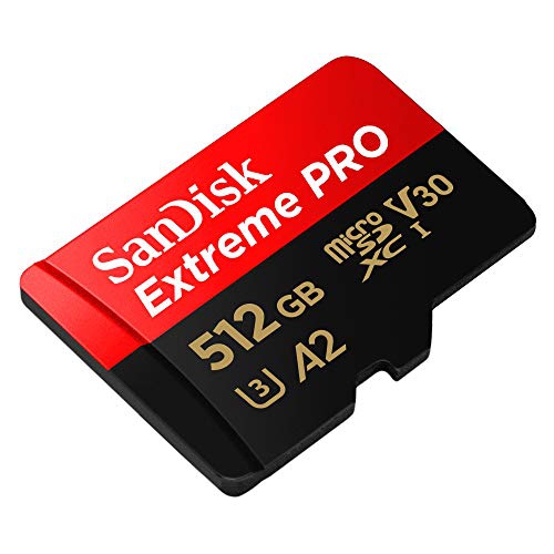 Carte microSD de 512 Go Extreme PRO de SanDisk avec adaptateur SDSQXCD-512G|