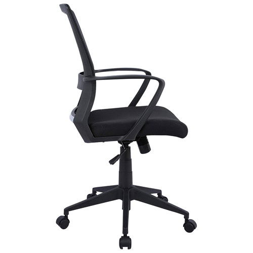 TygerClaw Mid-Back Mesh/Fabric Executive Chair - Black
