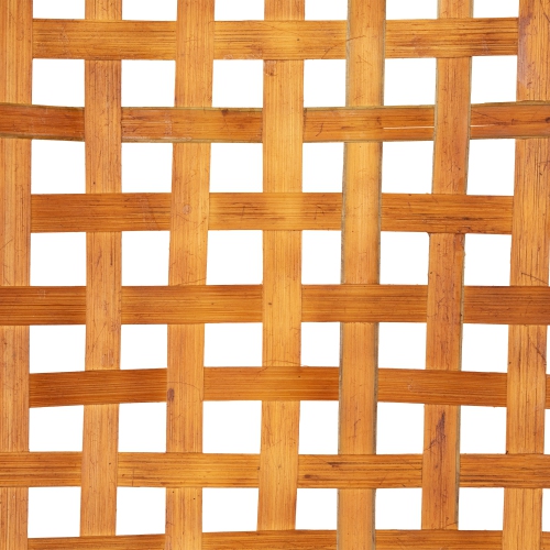 Rectangular Lattice Tobacco Baskets - Brown - Set of 3