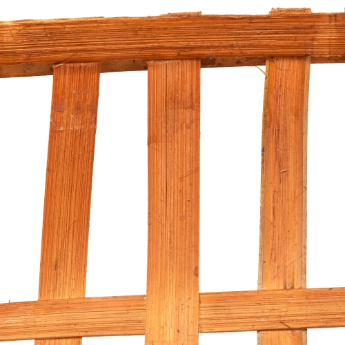 Rectangular Lattice Tobacco Baskets - Brown - Set of 3