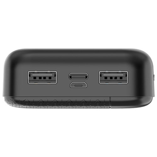 ChargeTech 20000 mAh Dual USB Power Bank - Black