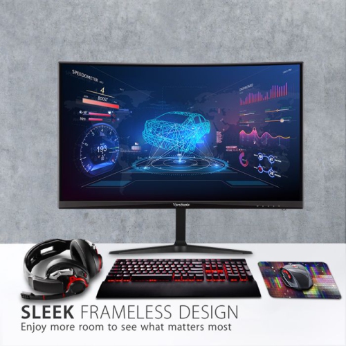 VIEWSONIC 24" FHD 165Hz 5ms GTG Curved MVA FreeSync Gaming Monitor - Black