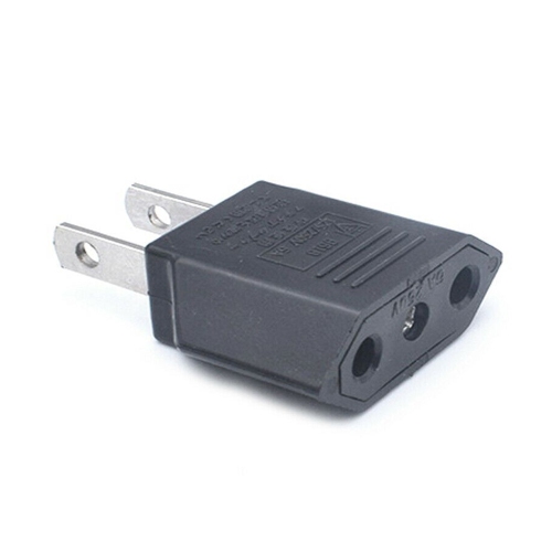 2PACK American Travel Adapter 2 Pin European Eu To Us Plug Power Adapter Converter