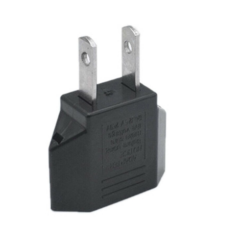 2PACK American Travel Adapter 2 Pin European Eu To Us Plug Power Adapter Converter