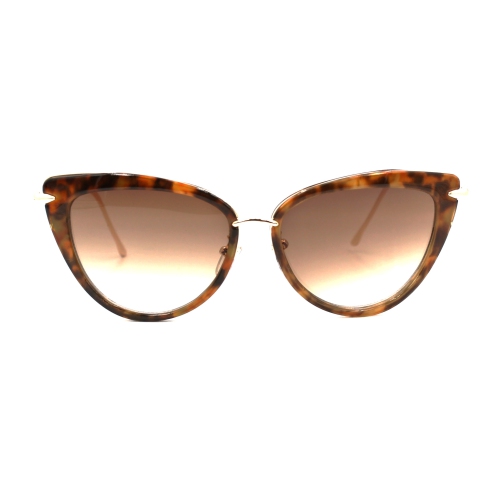 Ottika Sunglasses - UV Protection | Model 1515 | Havana-Gradient Brown | Vintage Cateye