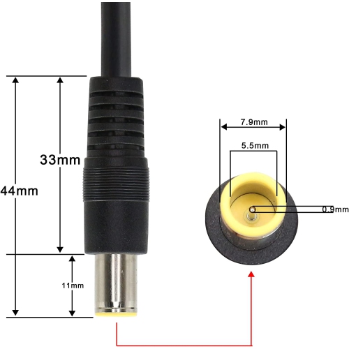 Car Cigarette Lighter to DC 8mm, DC7909 7.9 x 5.5mm Car Charger Power Supply Cord,12V Cable for Car DVR,Bluetooth Speakers,Camera,GPS,Laptop