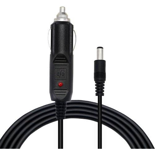 DOLAER  Dc5.5X2.1MM Male to 12V Car Cigarette Lighter Plug 18Awg Cable, Dc Car Charger Auto Power Supply Cable, Youcheng for Cars, Trucks, Buses