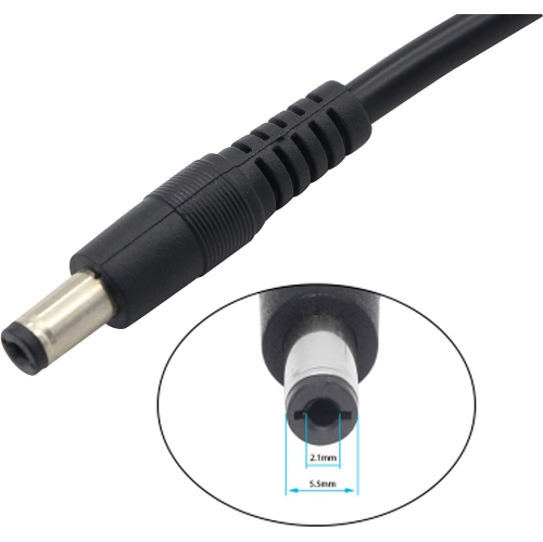 Adaptateur d’allume-cigare d’auto DC5,5 x 2,1 mm mâle à 12 V de 18 AWG, câble d’alimentation d’auto de chargeur c.c., chargeur pour voiture DETCH