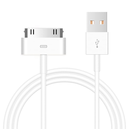 2-Pack 30-Pin Charger Cable Compatible for Old iPhone 4 4S 3G 3GS, iPad 1 2 3, iPod Touch, iPod Nano USB Fast Charge & Sync Charging Cord