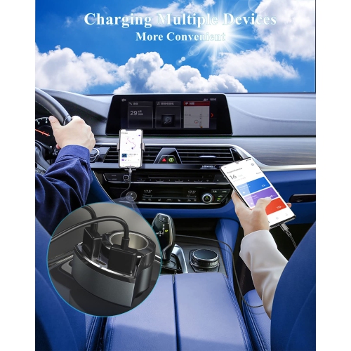 [Quick Charge 3.0] USB Car Charger Adapter, Cigarette Lighter Socket Adapter, [QC3.0 18W&PD/USB A 3.1A] Car Charger Compatible with iPhone