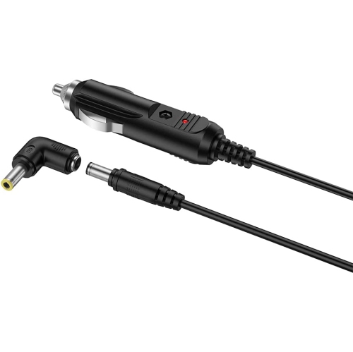 DC 12V 2A Car Charger Universal Power Cord 5.5x2.1mm to Cigarette Lighter with 8 Connector for DVD Player, GPS, Bluetooth Speakers, Breast Pump,