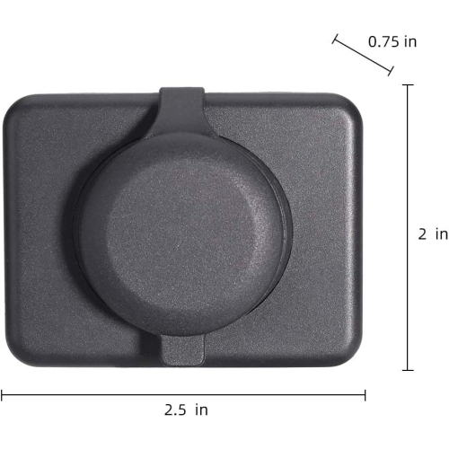 YM1236 Dual USB Car Charger Socket with PVC Cap, Dual Port 12V-24V Quick Car Charger, Applies to Cars, Motorcycle, Bus, RV, Boat, etc. (2 Pieces