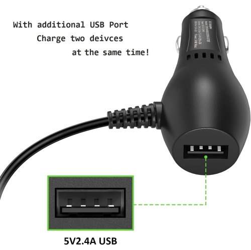 Adaptateur d’alimentation universel de 34 W c.c. pour l’auto avec port USB pour tire-lait; haut-parleurs; tablettes et appareils micro USB; sortie de