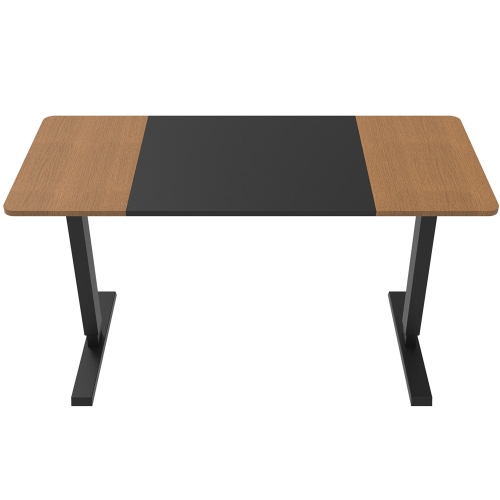 55"x23" All-in-One Standing Desk with Table Top, Height Adjustable Hand Crank Sit-Stand Computer Desk for Home Office Reading Working