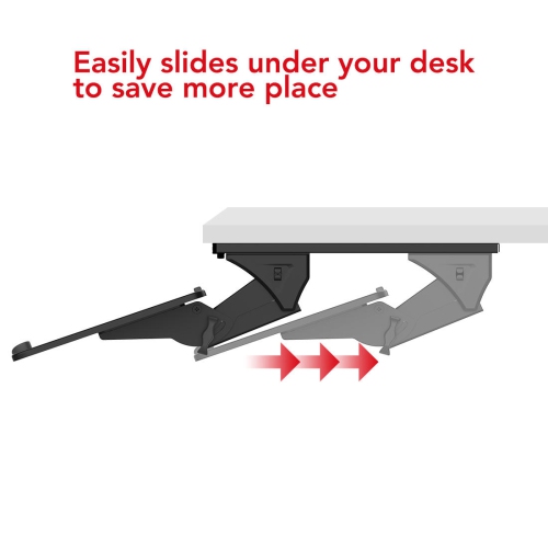 Adjustable Under Desk Keyboard Tray, 26'' Extra Wide Sliding Drawer with Gel Wrist Pad | Ergonomic Height & Tilt Adjustment