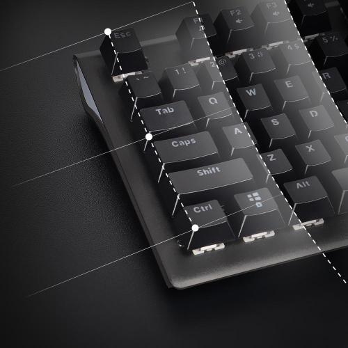 87 Keys RGB LED Backlit Mechanical Gaming Keyboard with 9 Lighting Modes for Windows PC/MAC games