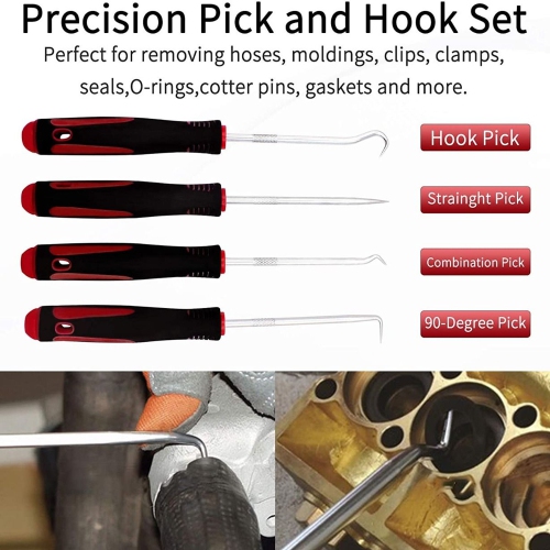 ISTAR 200PCS Car Panel Door Audio Trim Removal Tool Kit, Auto Clip Pliers Fastener Remover Pry Tool Set with Storage Bag