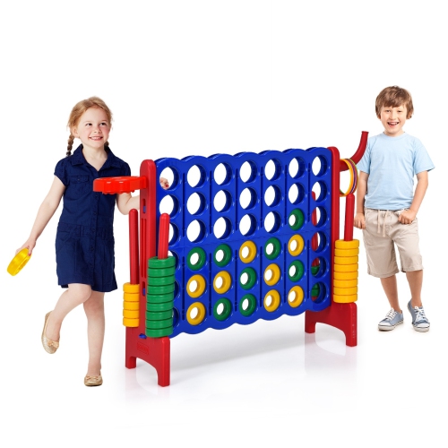 SLICKBLUE  2.5Ft 4-To-Score Giant Game Set-Red
