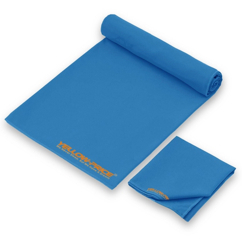 Ensemble de serviettes de bain en microfibre douce – serviette de 30 x 60 po + serviette de 14 x 22 po