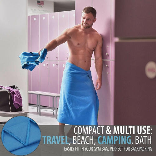 Ensemble de serviettes de bain en microfibre douce – serviette de 30 x 60 po + serviette de 14 x 22 po