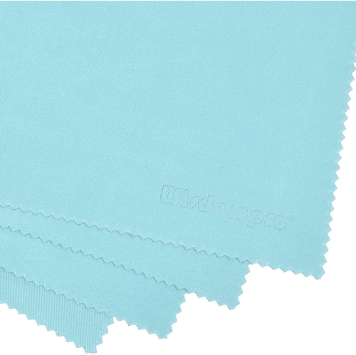 Wisdompro Extra Large 4-Pack Microfiber Cleaning Cloth For Laptop, LCD TV, Computer Screen, Monitor, Tablet, Camera Lens, Glass, Lenses, Phone,