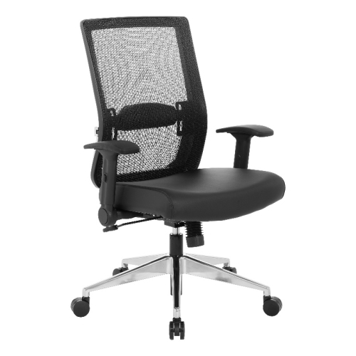Black Matrix Back Manager's Office Chair with Dillon Black Fabric Seat